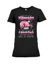camping Some girls love diamonds Premium Fit Ladies Tee tile