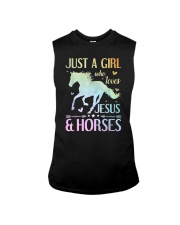 Jesus And Horses Sleeveless Tee tile