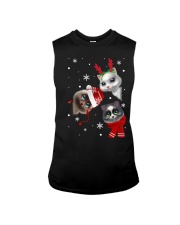 three cats christmas Sleeveless Tee tile