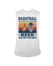 basketball beer solve problems vintage Sleeveless Tee tile