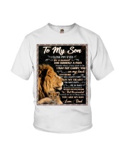 Dad to my son blanket lion Youth T-Shirt tile