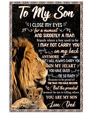 Dad to my son blanket lion Vertical Poster tile