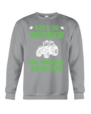 Life Is Better On Papa's Tractor Crewneck Sweatshirt tile