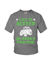 Life Is Better On Papa's Tractor Youth T-Shirt tile