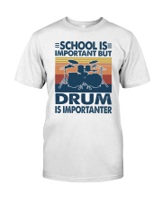 school is important drum importanter Classic T-Shirt tile