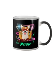 Corgis rock dog Color Changing Mug tile