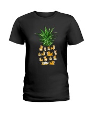 Corgi Pineapple Dog Ladies T-Shirt tile