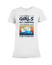 some girls go camping Premium Fit Ladies Tee tile