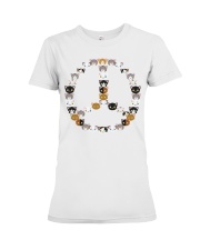 Funny Cat Icon Premium Fit Ladies Tee tile
