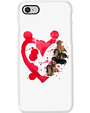 Red Heart Dog Phone Case tile