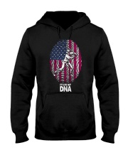 baseball fingerprint usa dna Hooded Sweatshirt front