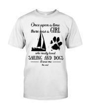 Once upon time girl loved sailing dogs Premium Fit Mens Tee tile