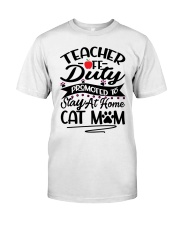 Promoted to Stay at home Cat Mom Premium Fit Mens Tee tile