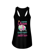 Camper Queen Ladies Flowy Tank tile