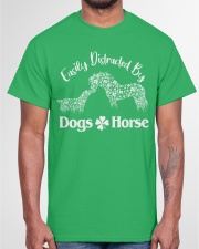 easily distracted by horses and dogs Classic T-Shirt garment-tshirt-unisex-front-03