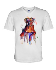 Bullmastiff V-Neck T-Shirt tile