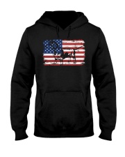 Dachshund dog America Flag Hooded Sweatshirt tile