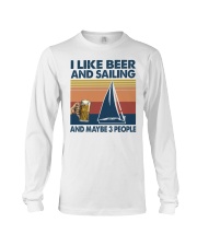 beer sailing may be 3 people Long Sleeve Tee tile