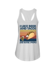 beer tacos may be 3 people Ladies Flowy Tank tile