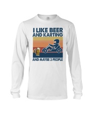 beer karting may be 3 people Long Sleeve Tee tile