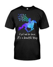 A girl and her horse beautiful Premium Fit Mens Tee tile