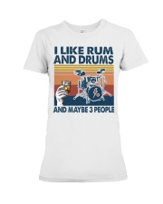 rum drums may be 3 people Premium Fit Ladies Tee tile