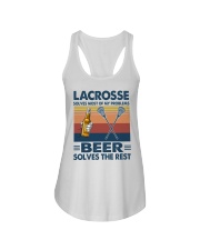 Lacrosse beer solve problems vintage female Ladies Flowy Tank tile
