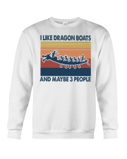 dragon boats may be 3 people Crewneck Sweatshirt tile