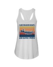 dragon boats may be 3 people Ladies Flowy Tank tile