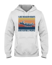 dragon boats may be 3 people Hooded Sweatshirt tile
