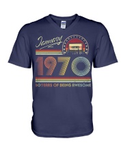 January 1970 V-Neck T-Shirt tile