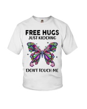 Hugs just kidding Butterfly Youth T-Shirt tile
