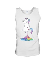Farting Unicorn Unisex Tank tile