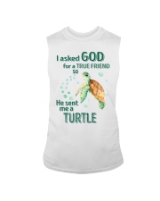 I asked God for a true friend Sleeveless Tee tile