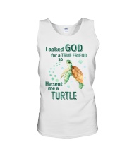 I asked God for a true friend Unisex Tank tile