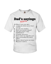 Dad's favorite sayings Youth T-Shirt tile