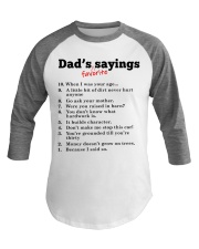 Dad's favorite sayings Baseball Tee tile