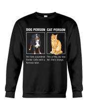 Dog Person Vs Cat Person Crewneck Sweatshirt tile