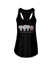it's okay to be a little different Ladies Flowy Tank tile