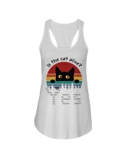 Is the cat alive Ladies Flowy Tank tile