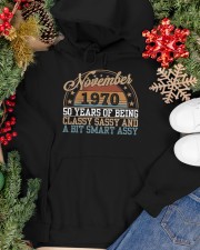 November 1970 50 years of being a bit Hooded Sweatshirt apparel-hooded-sweatshirt-lifestyle-front-70