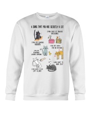 6 signs that you are secretly a Cat Crewneck Sweatshirt tile