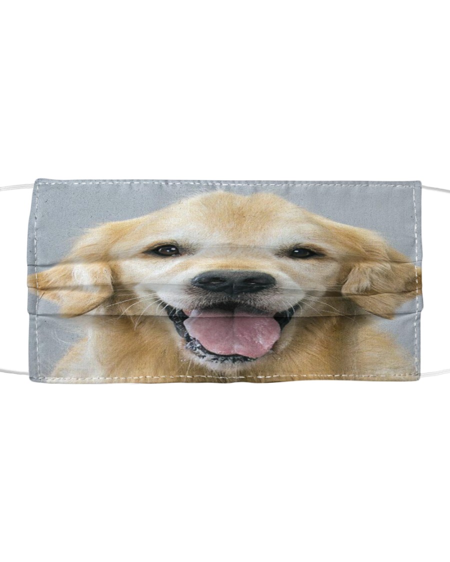 golden retriever Cloth face mask