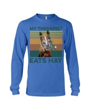 My therapist eats hay Long Sleeve Tee tile