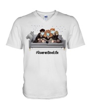 Quarantinelife V-Neck T-Shirt tile