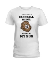 I asked God for a Baseball Ladies T-Shirt tile