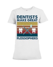 Dentists make great flossophers Premium Fit Ladies Tee tile