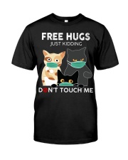 hugs just kidding-cats Classic T-Shirt tile