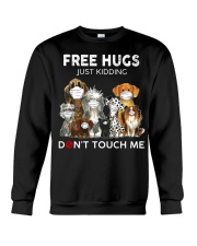 hugs just kidding-dogs Crewneck Sweatshirt tile