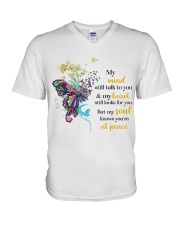 My mind still talk to you V-Neck T-Shirt tile